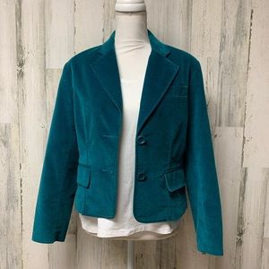 Dalia Turquoise Teal Blue Dress Blazer 8P